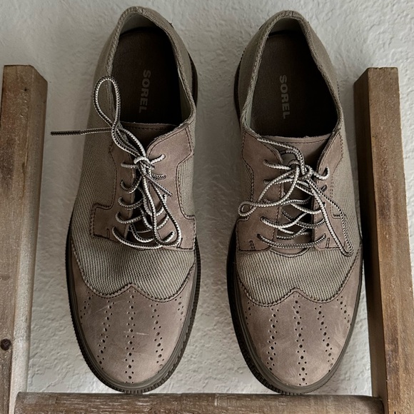 Sorel Madson Wingtip Lace Up Chukka Shoes Pebble Mud Waterproof Mens Sz: 8.5 - Picture 2 of 13